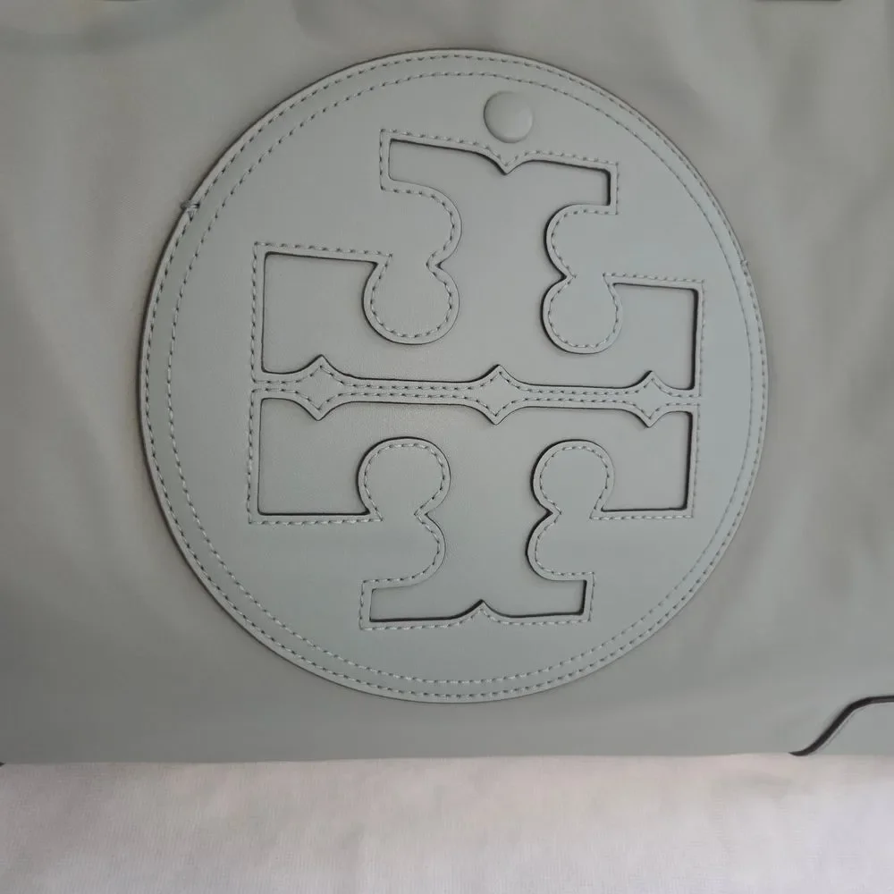 Tory Burch ELLA Tote Bag Blue Celadon